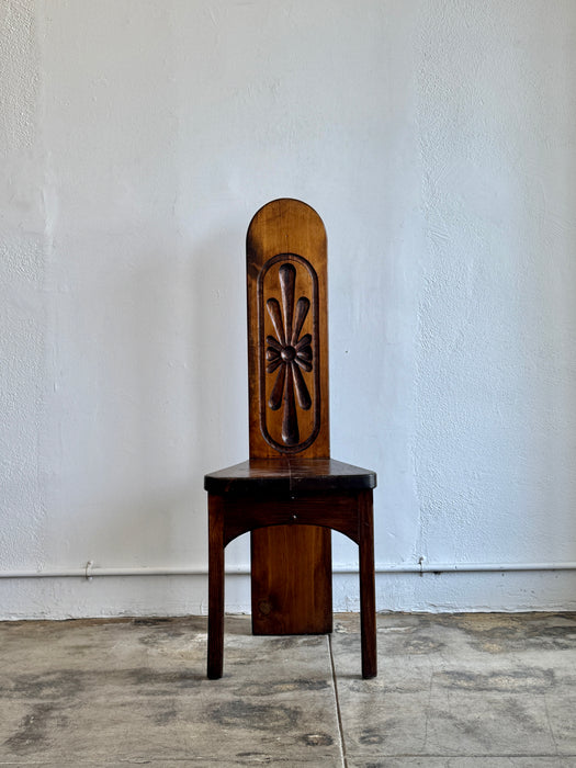 High Back Carved Chair