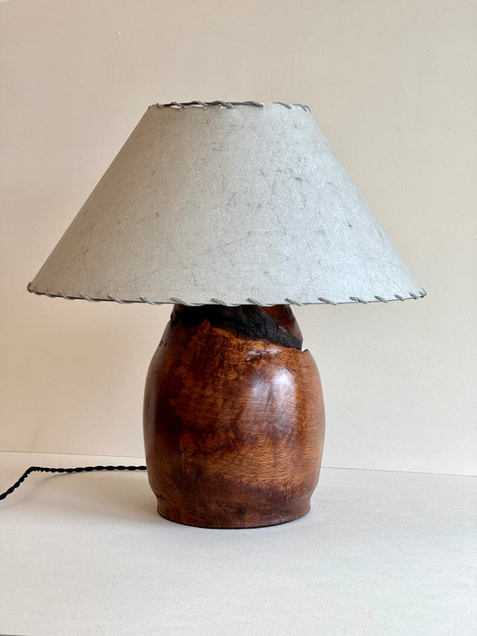 Large Burlwood Lamp