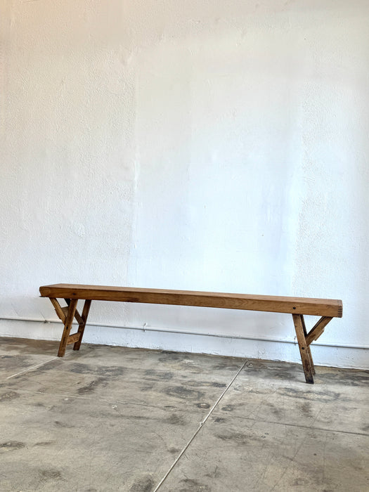 Folding Oak Bench