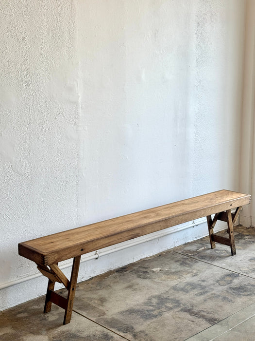 Folding Oak Bench