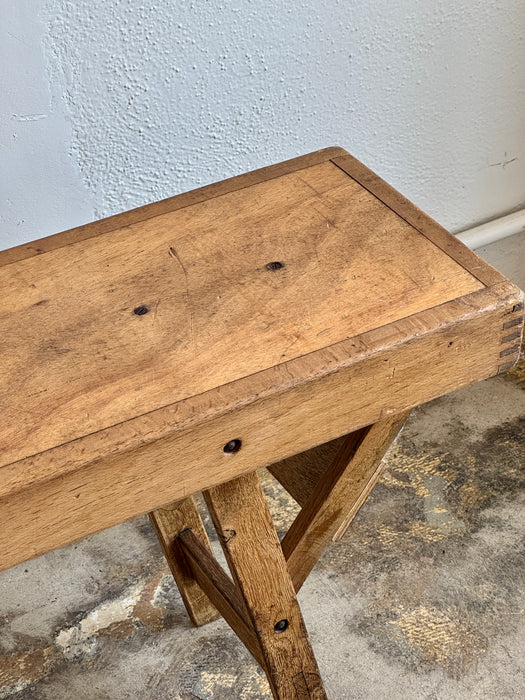 Folding Oak Bench