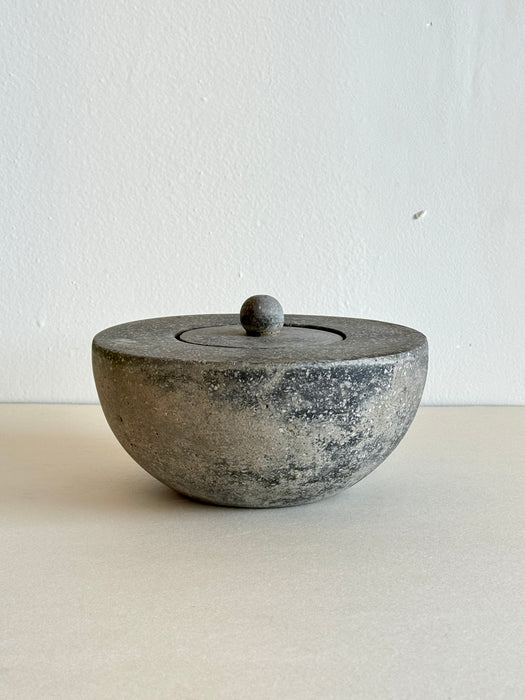 Stone Vessel With Lid