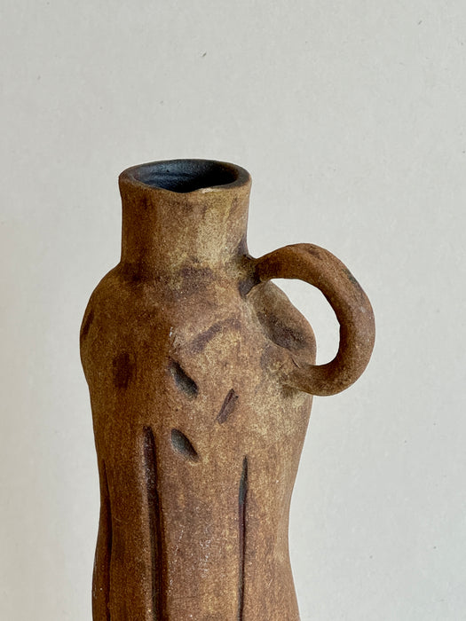 Stoneware Vessel With Handle