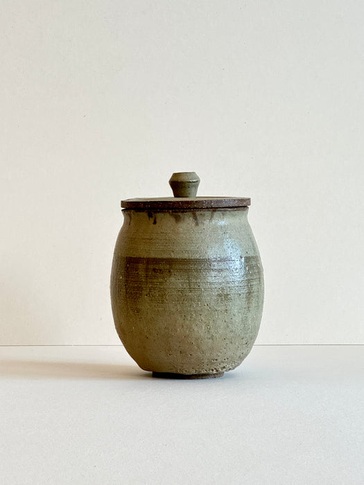 Stoneware Jar With Lid