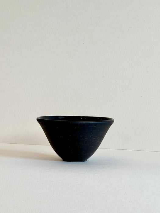 Black Glazed Porcelain Bowl