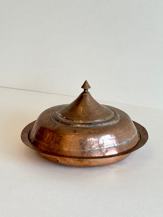 Copper Dish With Lid