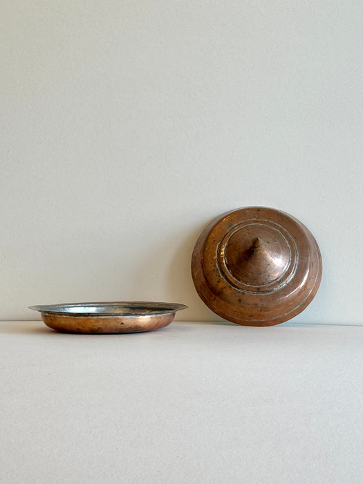 Copper Dish With Lid