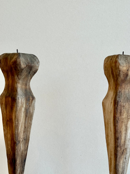 Spanish Wooden Candleholders