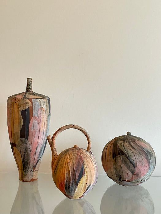 Nicholas Bernard Facetted Vase Set