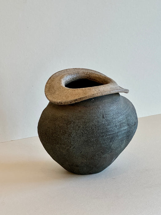 Folded Raku Vessel