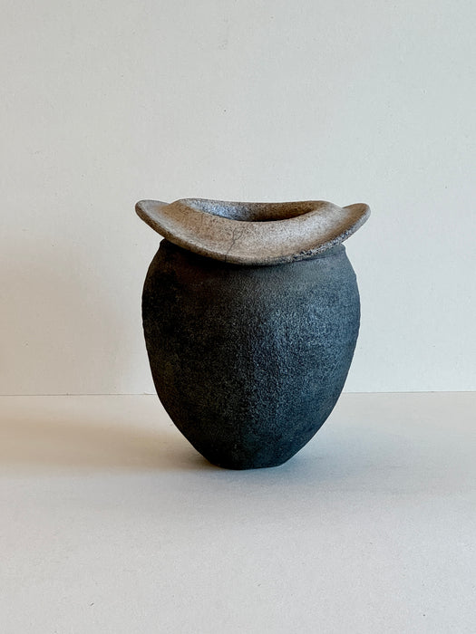 Folded Raku Vessel