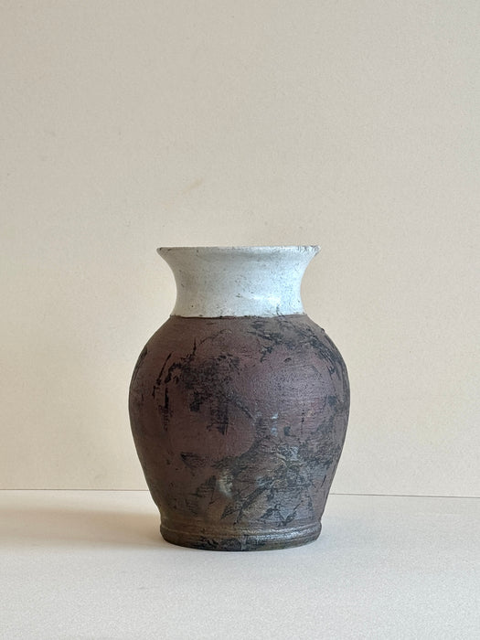 Brown And Cream Vase