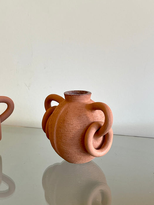 Terracotta Links Bud Vase