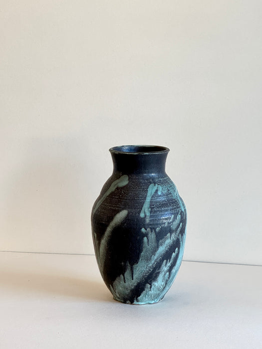 Black And Green Glaze Vase