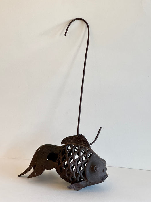 Antique Cast Iron Hanging Koi