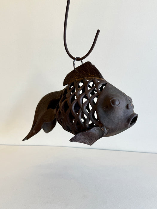 Antique Cast Iron Hanging Koi