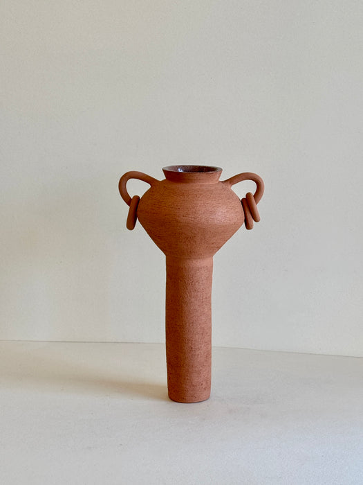 Terracotta Pedestal Vase