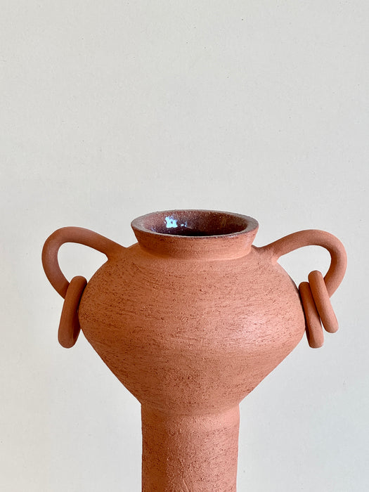 Terracotta Pedestal Vase