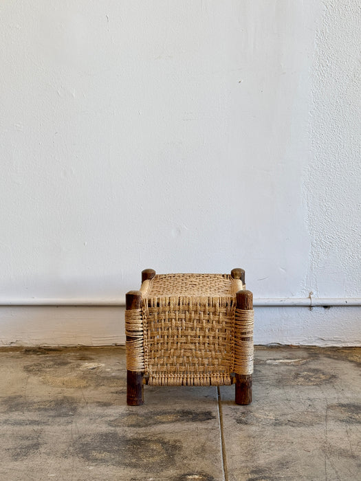 Rope Log Stool