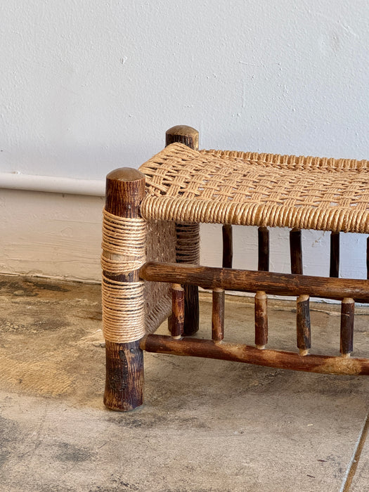 Rope Log Stool