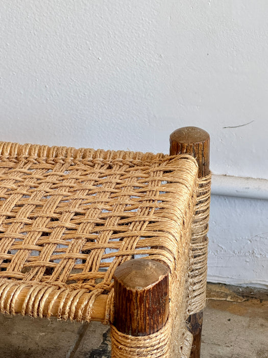 Rope Log Stool