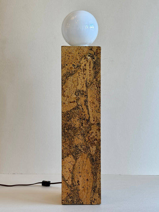 Cork Pedestal Lamp