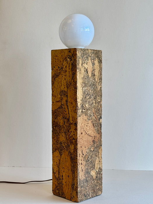 Cork Pedestal Lamp