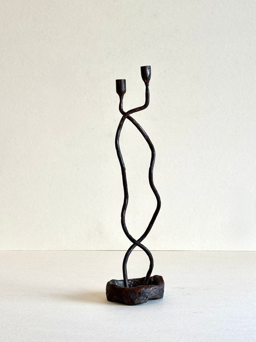 Steel Candlestick Sculpture