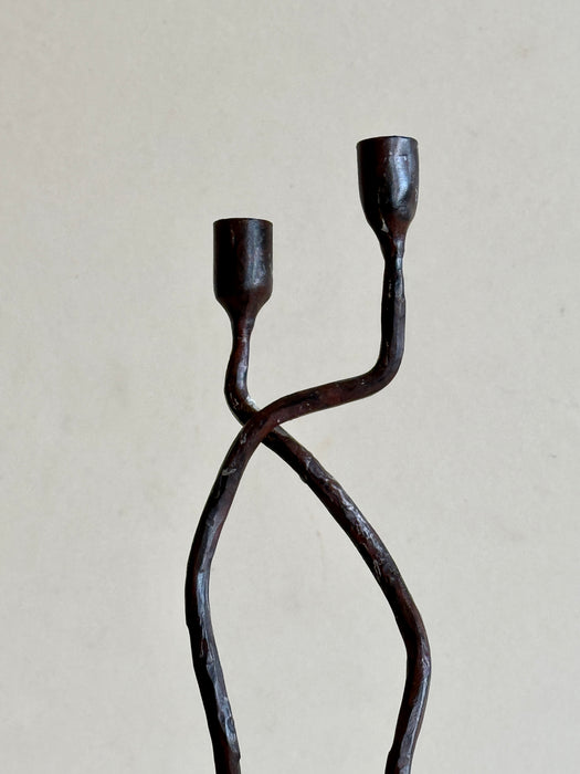 Steel Candlestick Sculpture