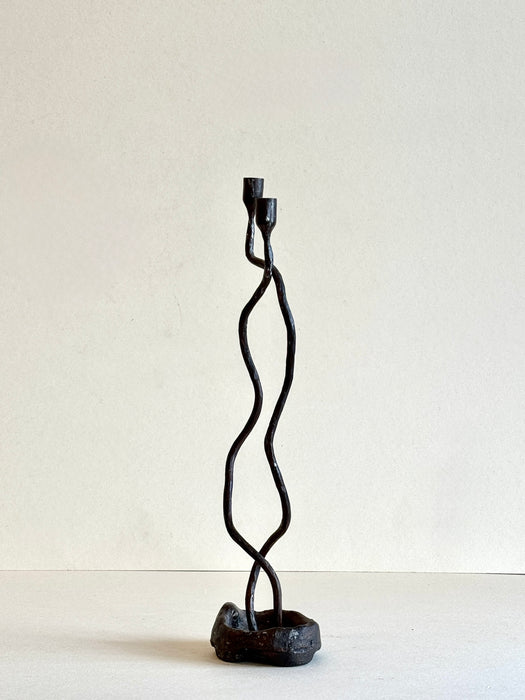 Steel Candlestick Sculpture