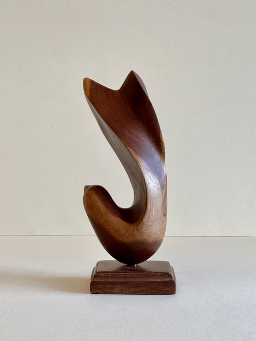 Biomorphic Teak Wood Sculpture