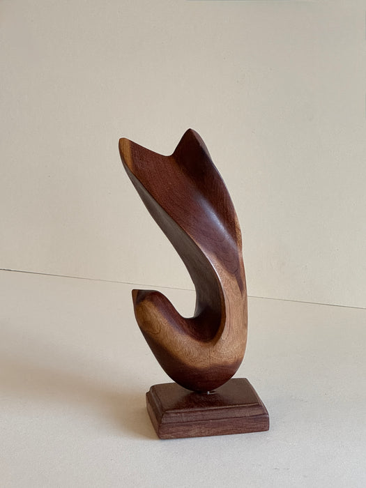 Biomorphic Teak Wood Sculpture