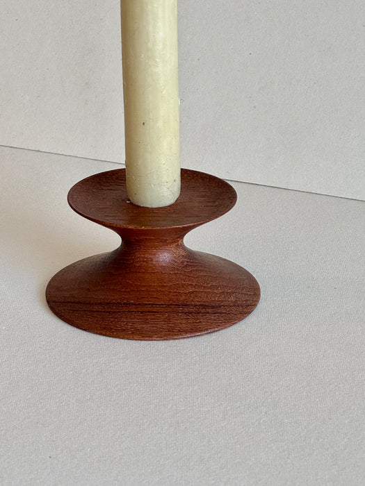 Japanese Teak Candleholders