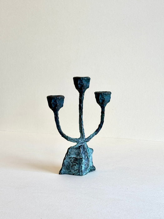 Bronze Brutalist Candleholder