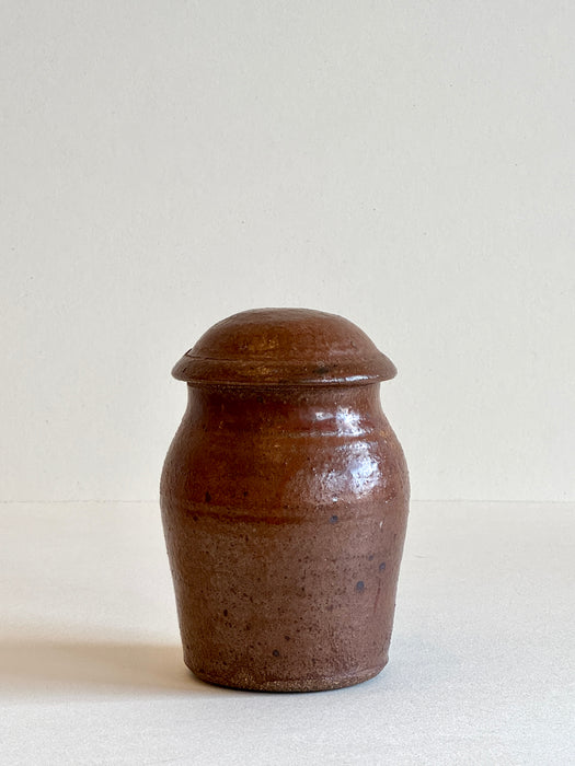 Stoneware Jar With Lid