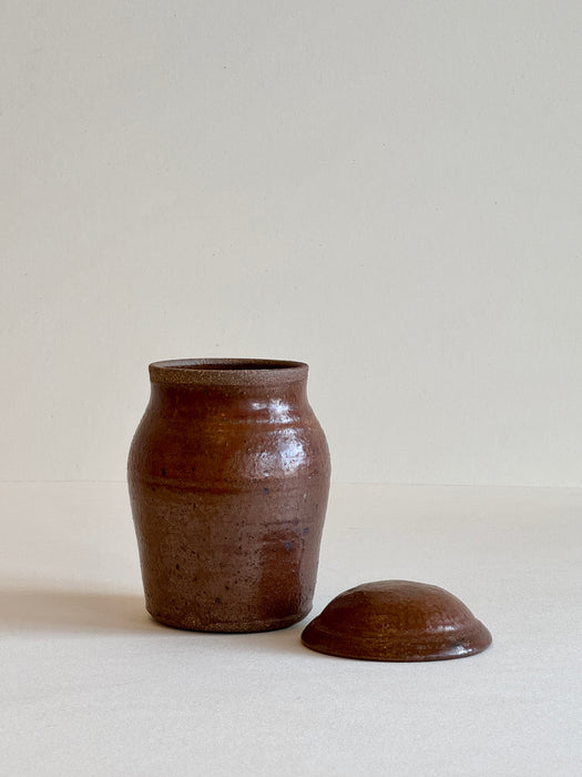 Stoneware Jar With Lid