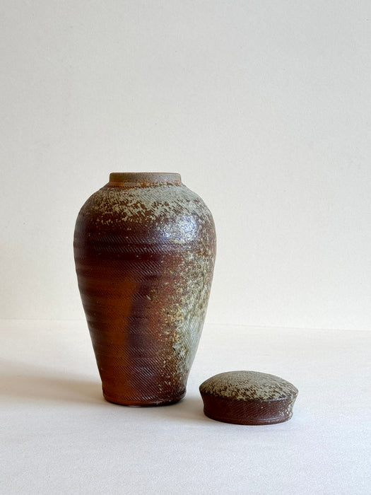 Tall Tapered Jar With Lid