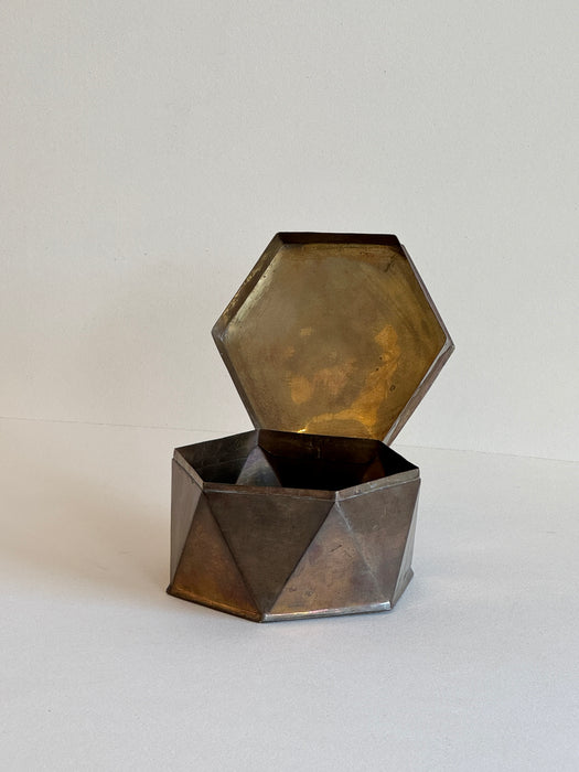 Hexagonal Brass Box