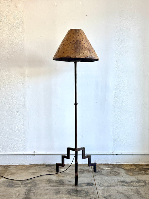 Angular Steel Floor Lamp