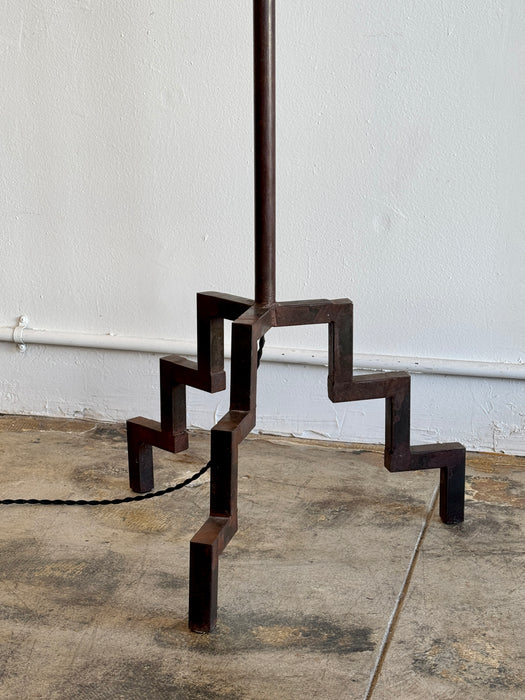 Angular Steel Floor Lamp