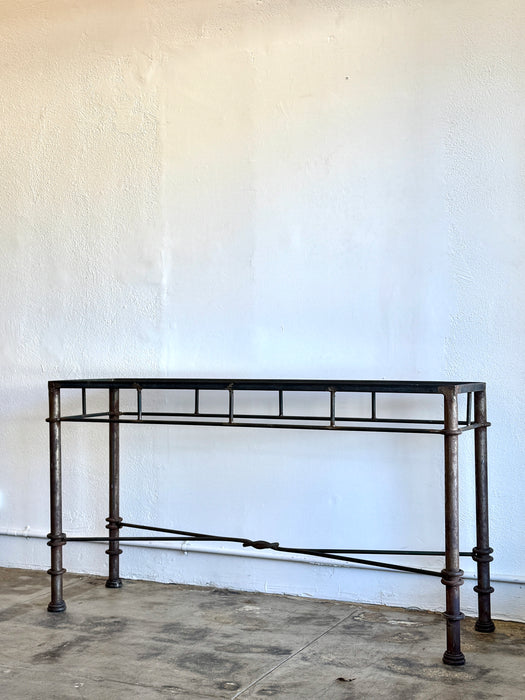 Rustic Steel Console